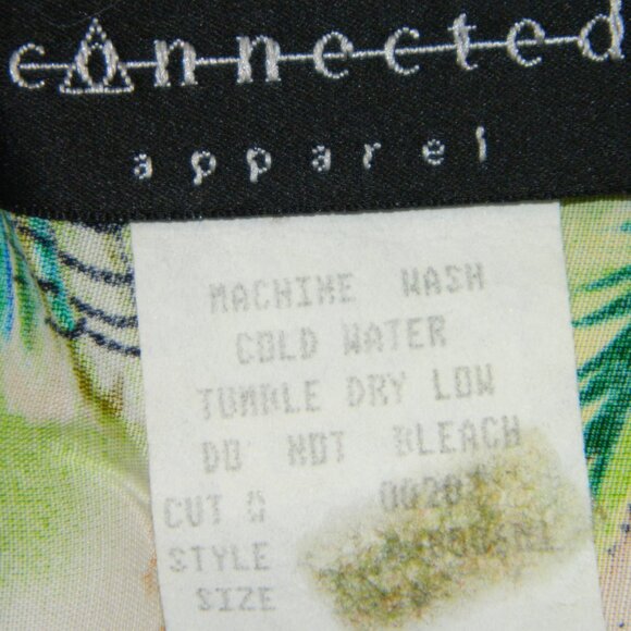 Tropical Holiday Party Caribbean Floral Dress Light Faux Wrap Skirt Size S/M - Picture 15 of 16